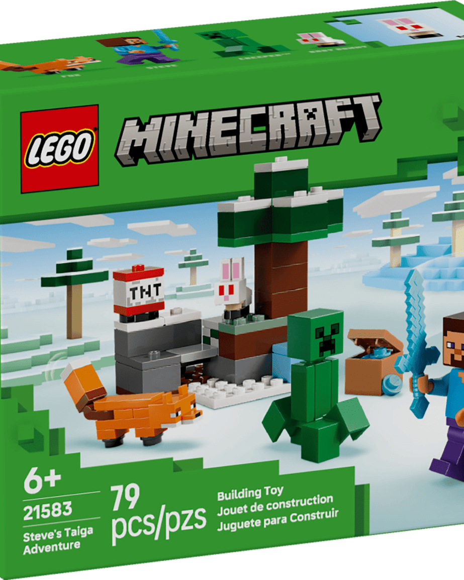 LEGO Minecraft L’Aventure Taïga de Steve – Jeu de construction 6 ans+ - Jeux de construction - Boutique LeoLudo - LEGO