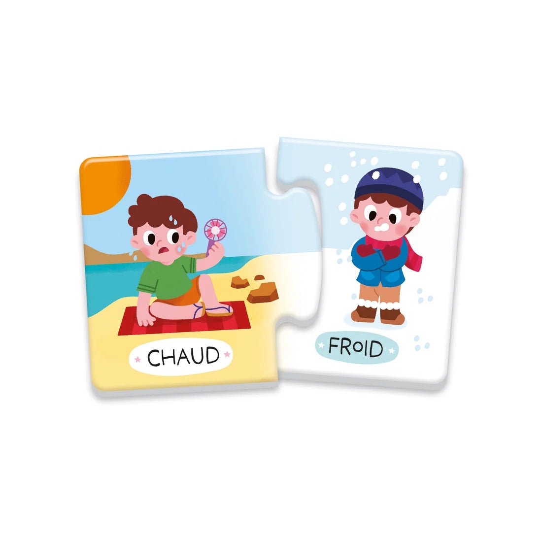 Les Contraires – Jeu éducatif -Jeux éducatifs- Boutique LeoLudo-Clementoni