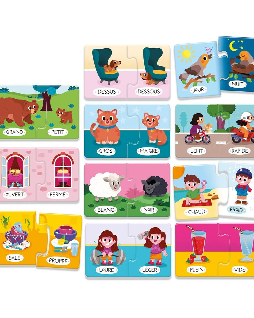 Les Contraires – Jeu éducatif -Jeux éducatifs- Boutique LeoLudo-Clementoni