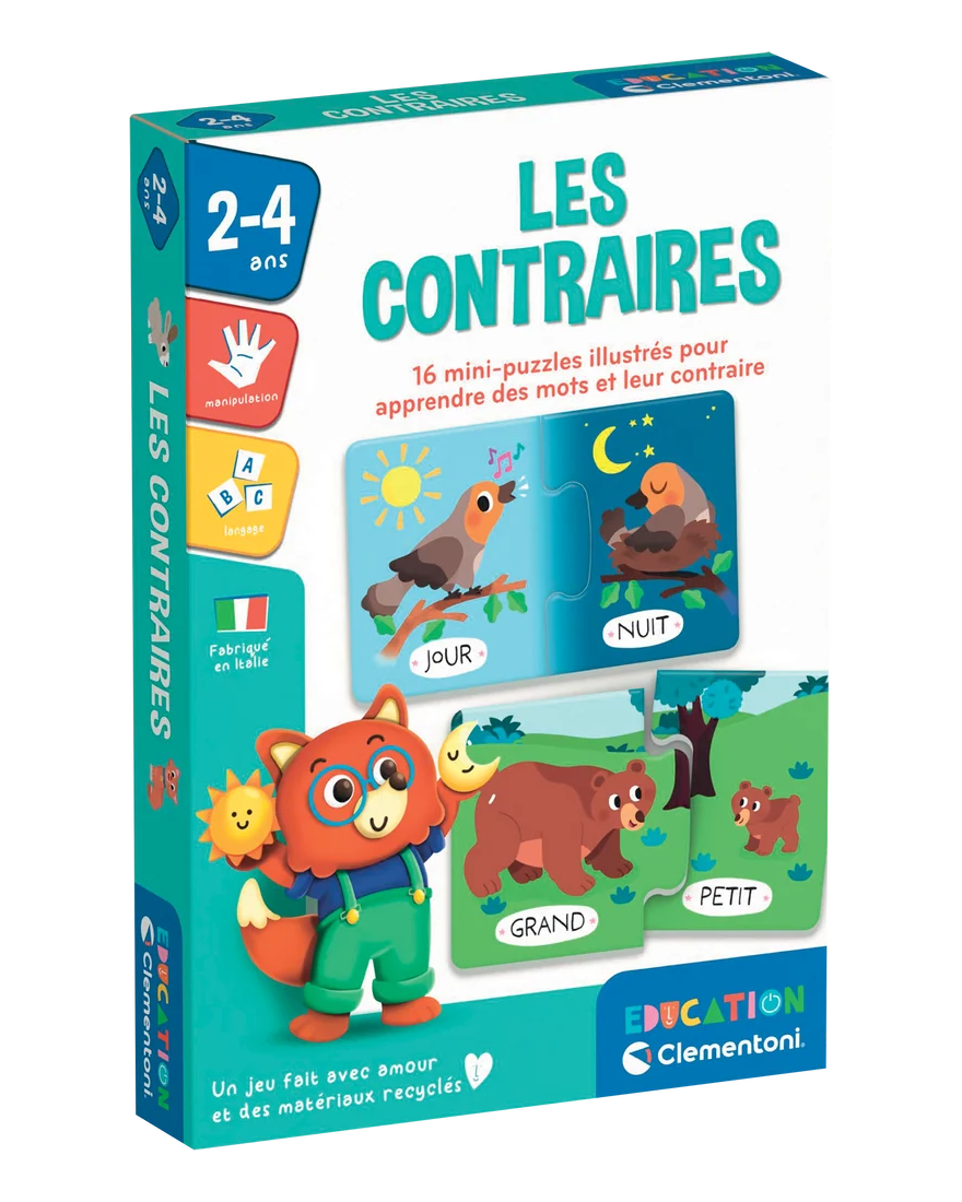 Les Contraires – Jeu éducatif -Jeux éducatifs- Boutique LeoLudo-Clementoni