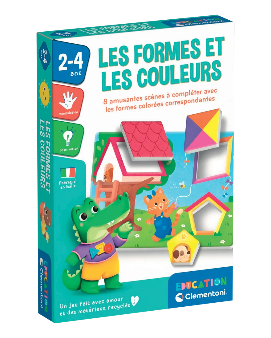Les formes et les couleurs – Jeu éducatif -Jeux éducatifs- Boutique LeoLudo-Clementoni