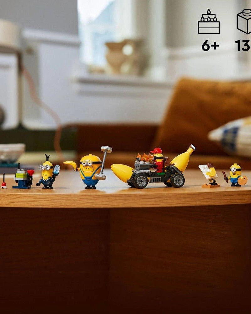 Les Minions et la voiture - banane (136 pcs) - Jeux de construction - Boutique LeoLudo - LEGO