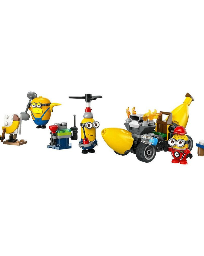 Les Minions et la voiture - banane (136 pcs) - Jeux de construction - Boutique LeoLudo - LEGO