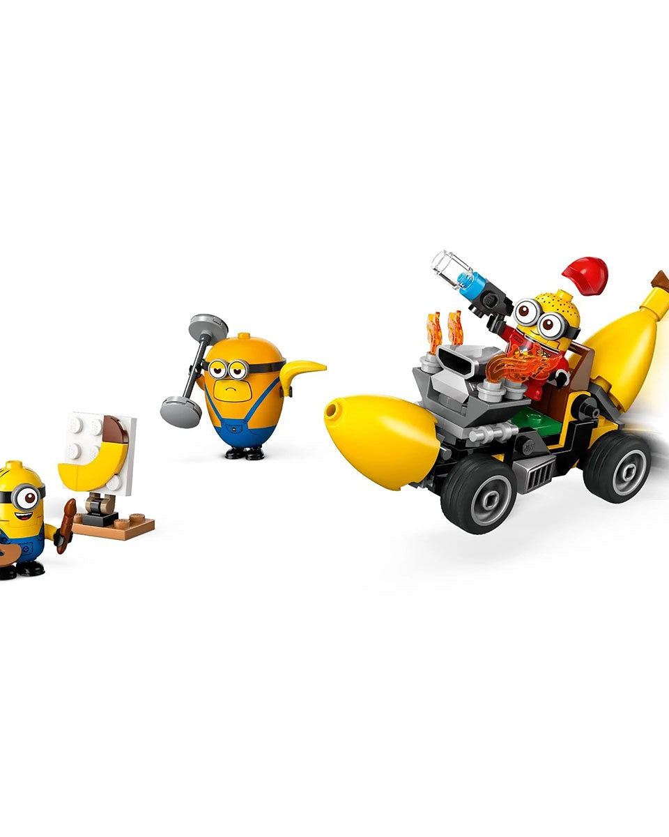 Les Minions et la voiture - banane (136 pcs) - Jeux de construction - Boutique LeoLudo - LEGO