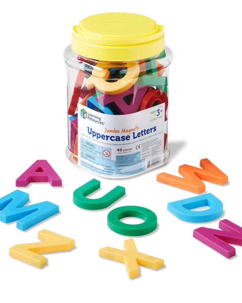Lettres majuscules magnétiques Jumbo (40 pcs) - Jeux éducatifs - Boutique LeoLudo - Learning Resources
