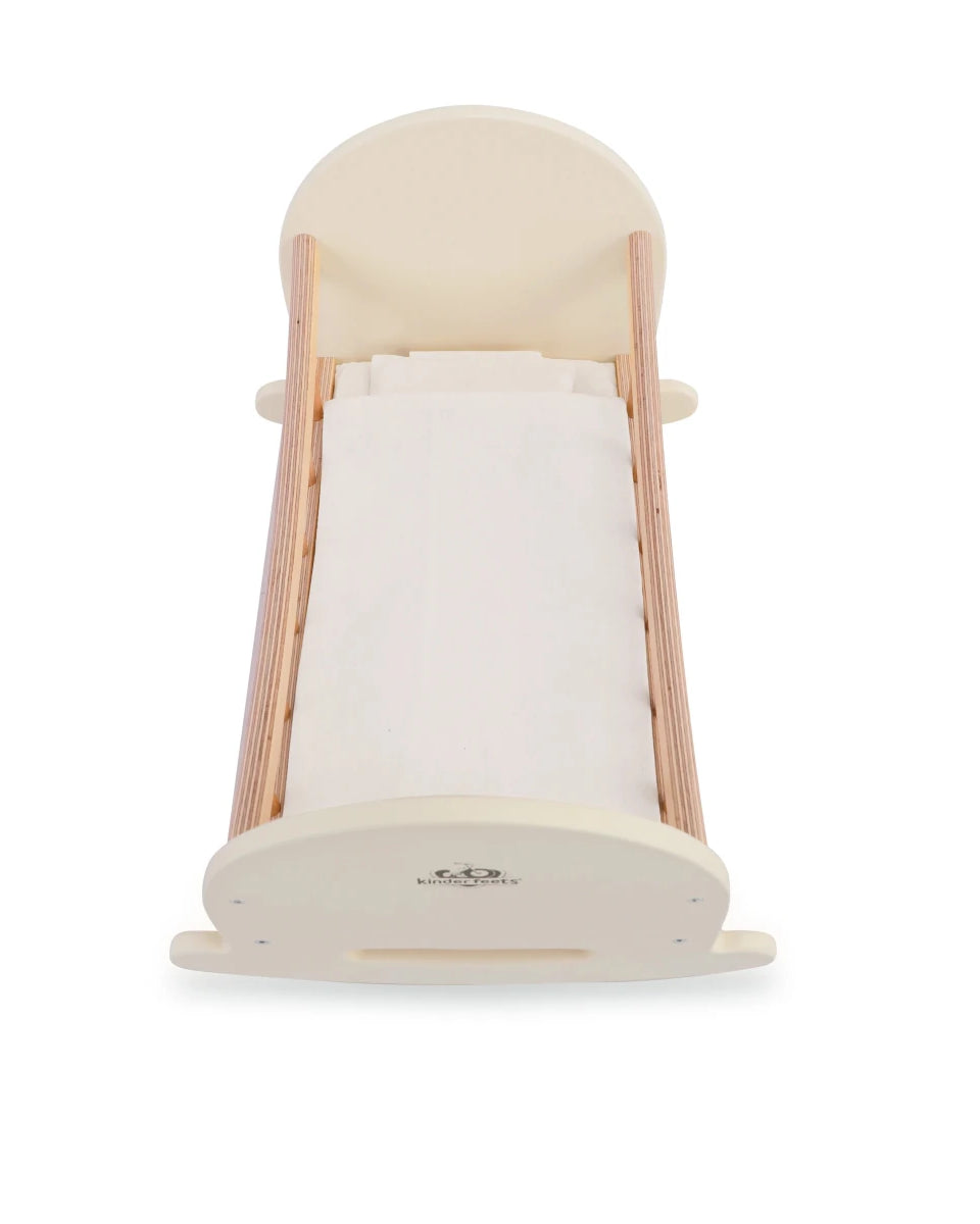 Lit de poupée en bois – Kinderfeets - Accessoires poupée - Boutique LeoLudo - Kinderfeets