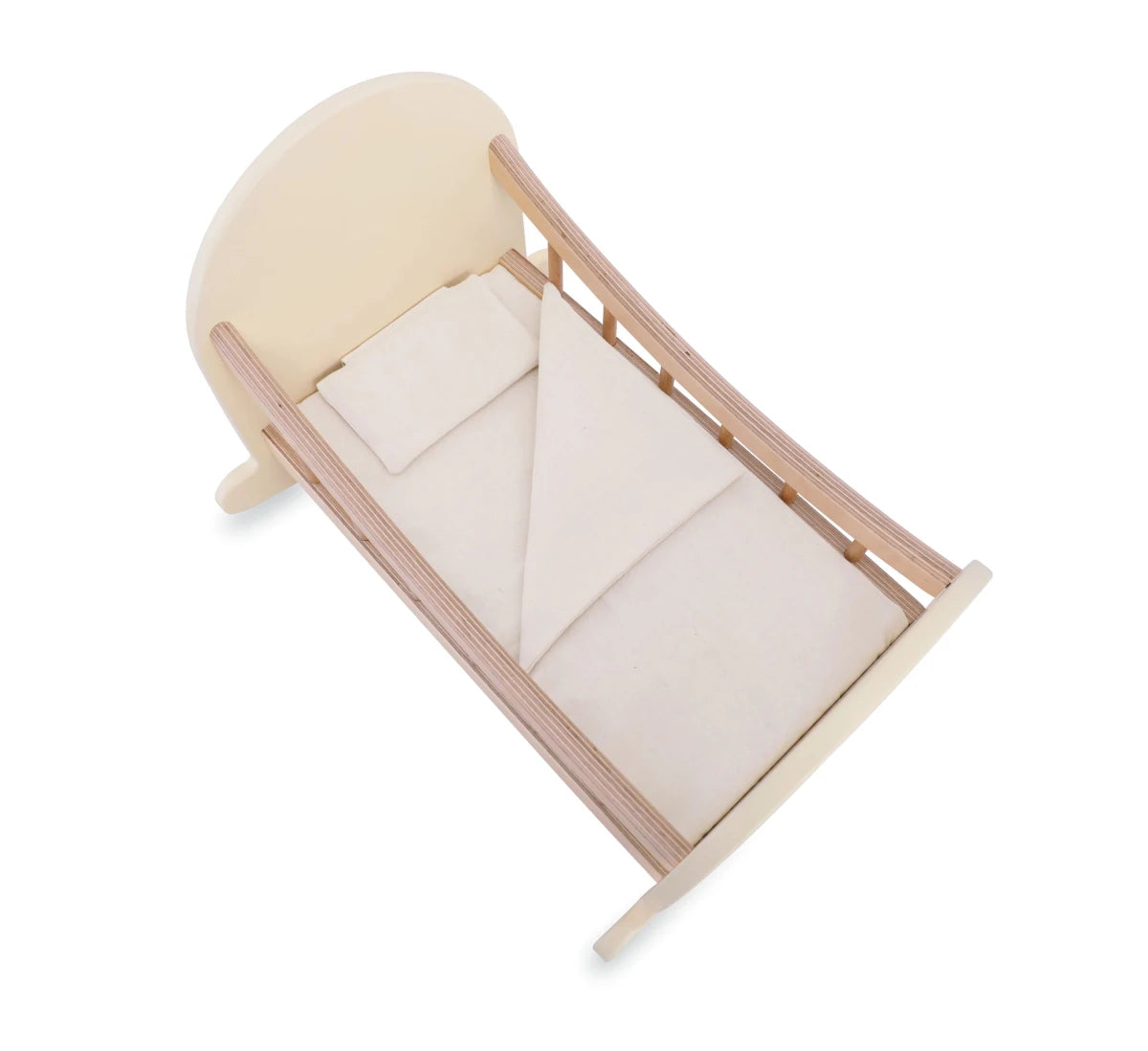 Lit de poupée en bois – Kinderfeets - Accessoires poupée - Boutique LeoLudo - Kinderfeets