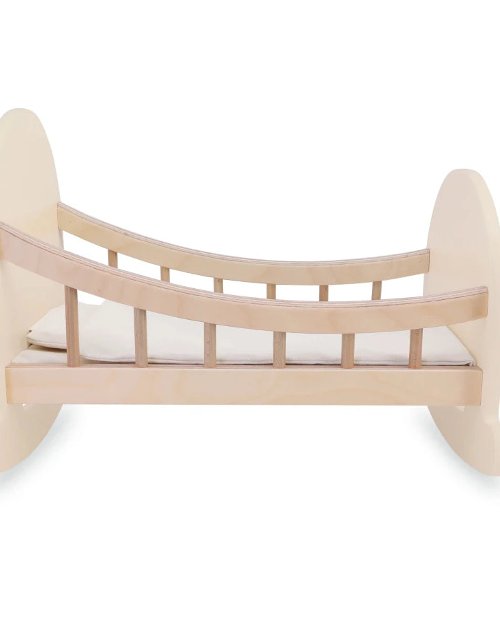 Lit de poupée en bois – Kinderfeets - Accessoires poupée - Boutique LeoLudo - Kinderfeets