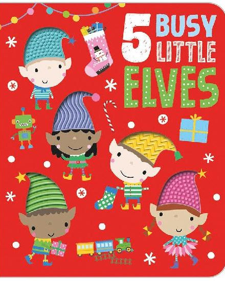 Livre anglais - 5 Busy Little Elves -Livres d'éveil- Boutique LeoLudo-Make Believe Ideas