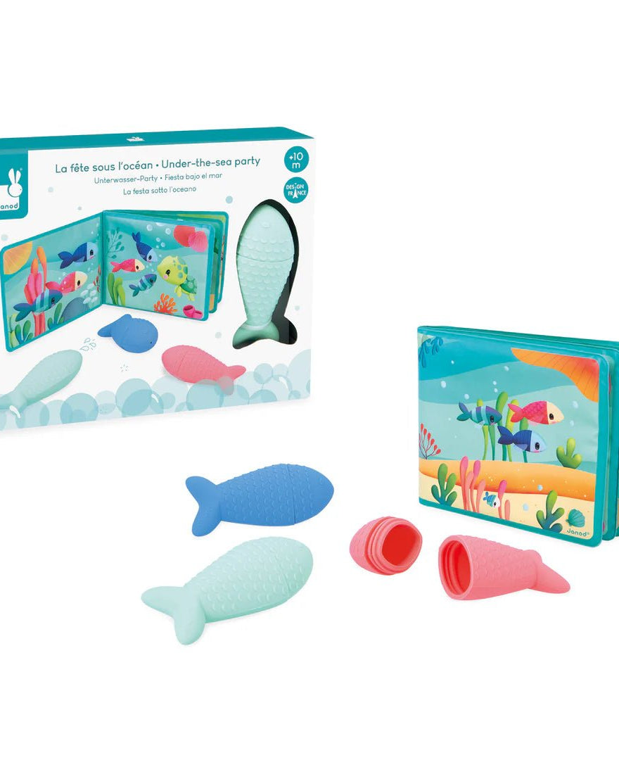 Livre de bain La fête sous l'océan -Jouets de bain- Boutique LeoLudo-Janod