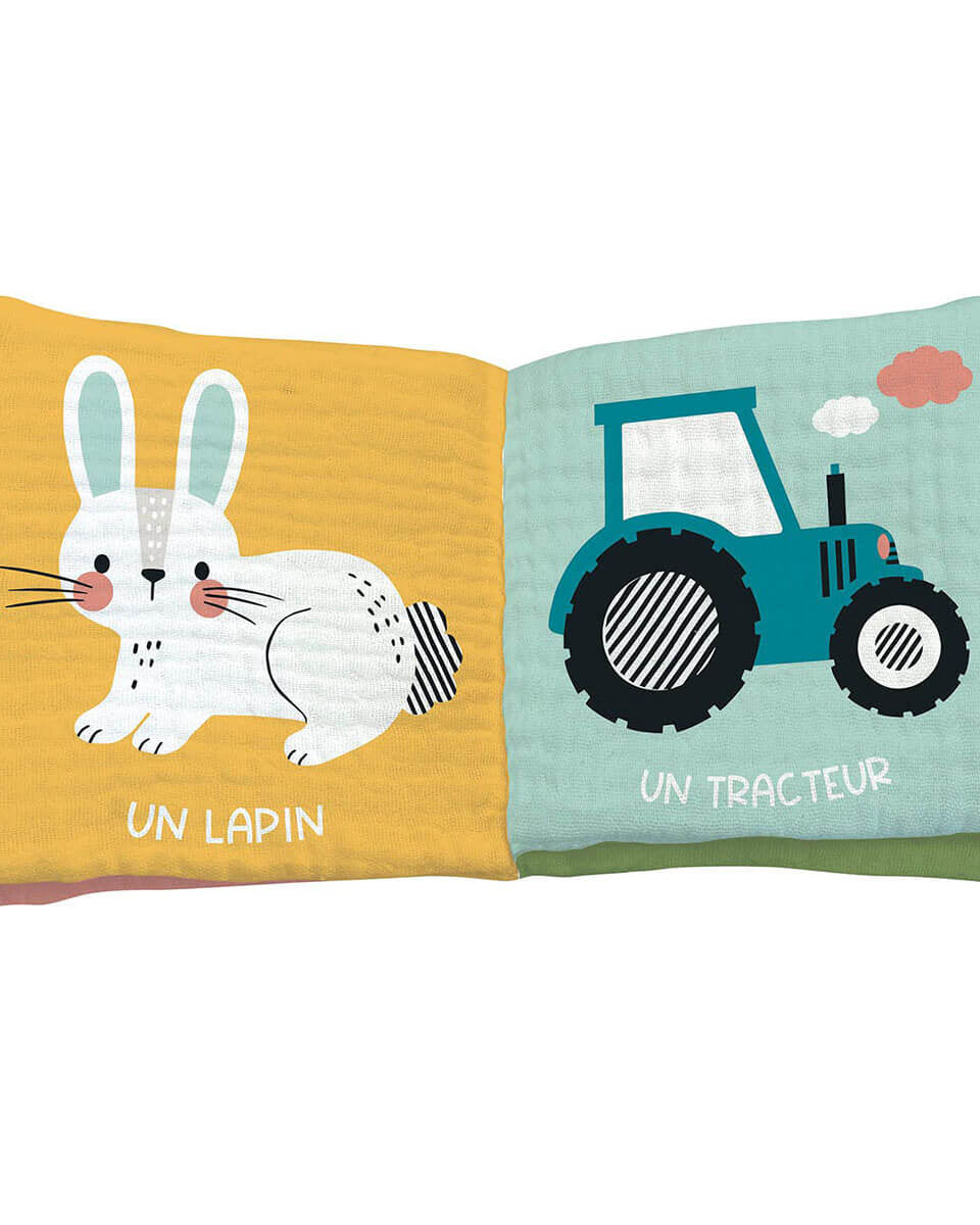 Livre d'éveil en tissu - La ferme - Livres d'éveil - Boutique LeoLudo - Auzou