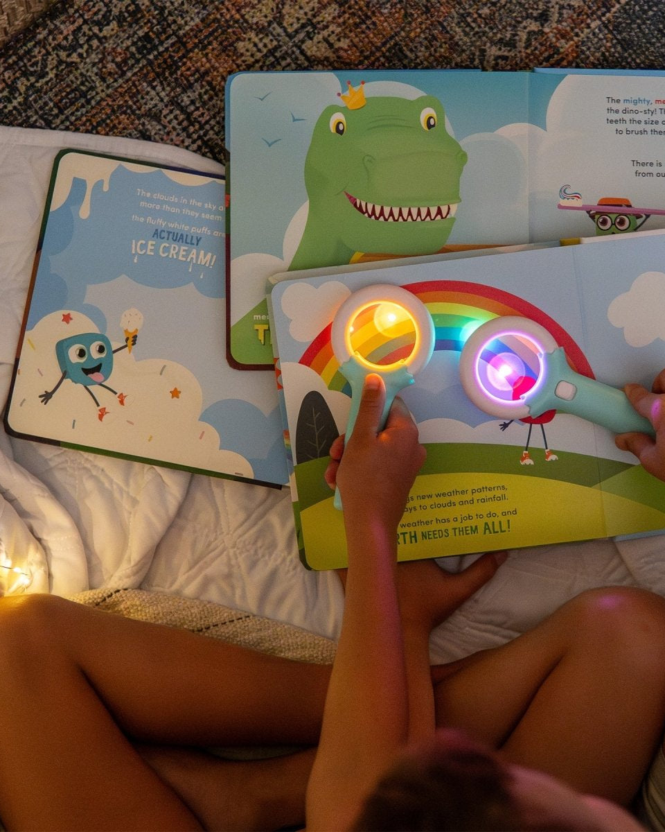 Livre interactif lumineux Glo Pals – Pippa's Prehistoric Pals (EN) - Livres - Boutique LeoLudo - Glo Pals