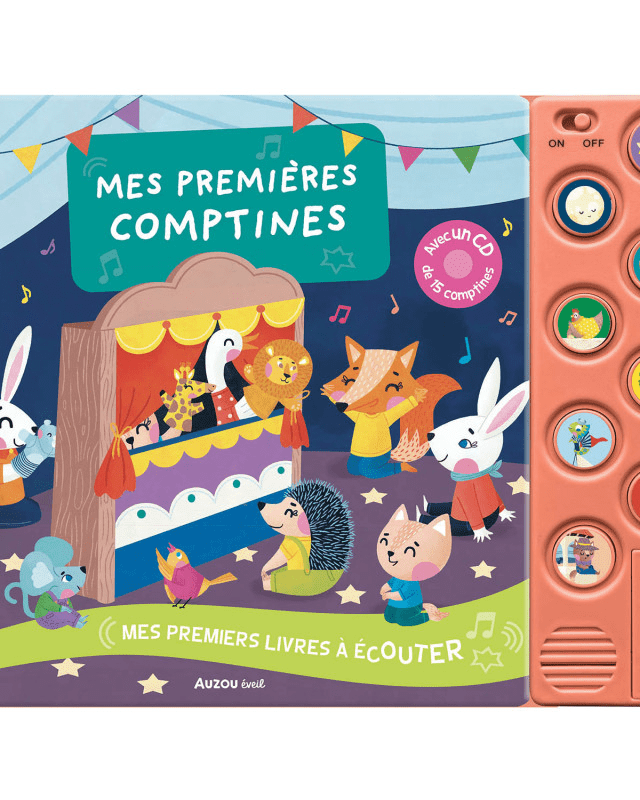 Livre sonore - Mes premières comptines (+CD) - Livres d'éveil - Boutique LeoLudo - Auzou