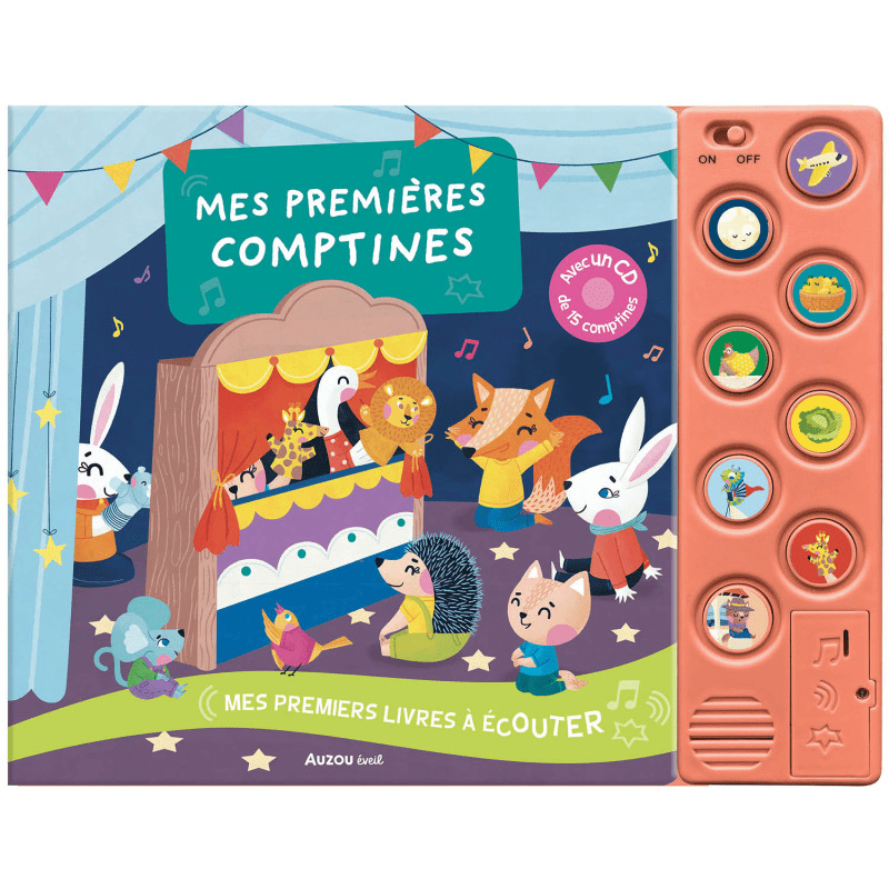 Livre sonore - Mes premières comptines (+CD) - Livres d'éveil - Boutique LeoLudo - Auzou