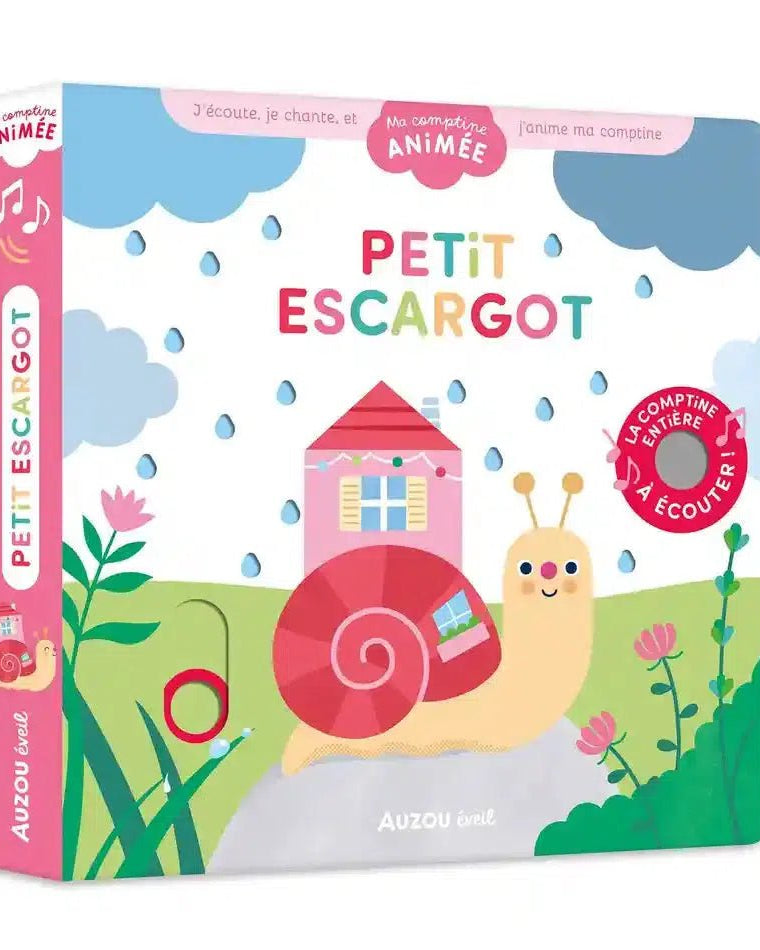 Ma comptine animée: Petit escargot - Livres d'éveil - Boutique LeoLudo - Auzou