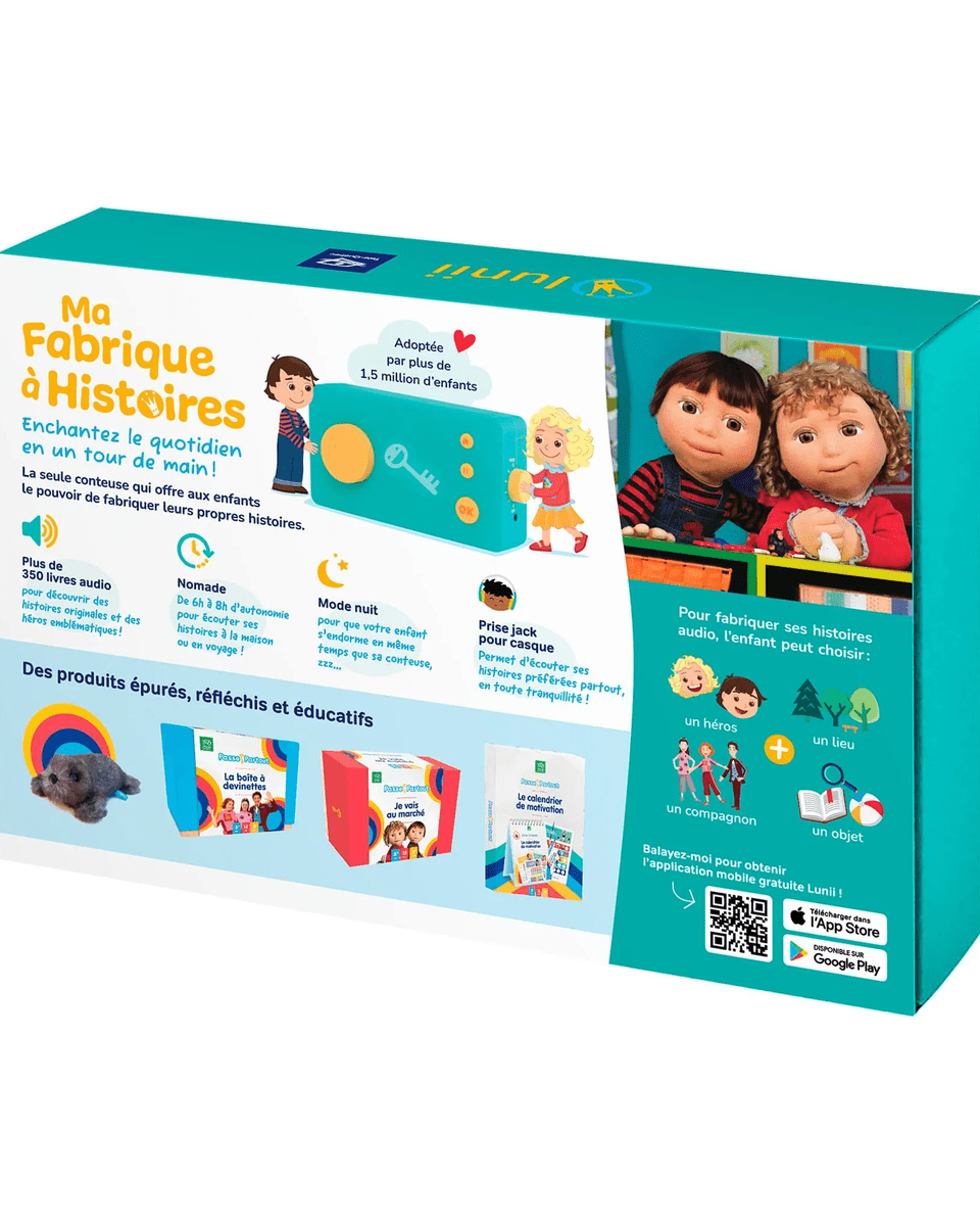 Ma fabrique à histoires de Passe - Partout - Jeux éducatifs - Boutique LeoLudo - Lunii