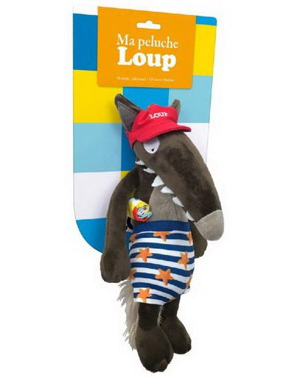Ma peluche Loup à la plage - Livres - Boutique LeoLudo - Auzou
