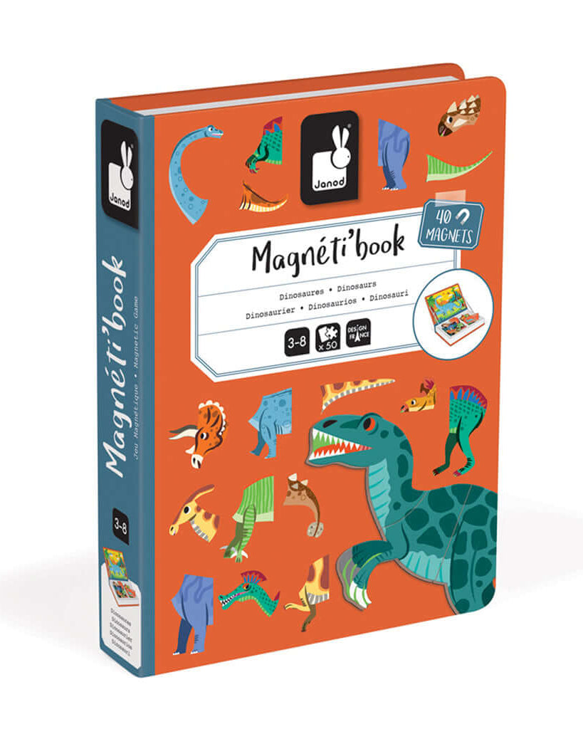 Magnétibook - Dinosaures (40 mcx) - Jeux magnétiques - Boutique LeoLudo - Janod