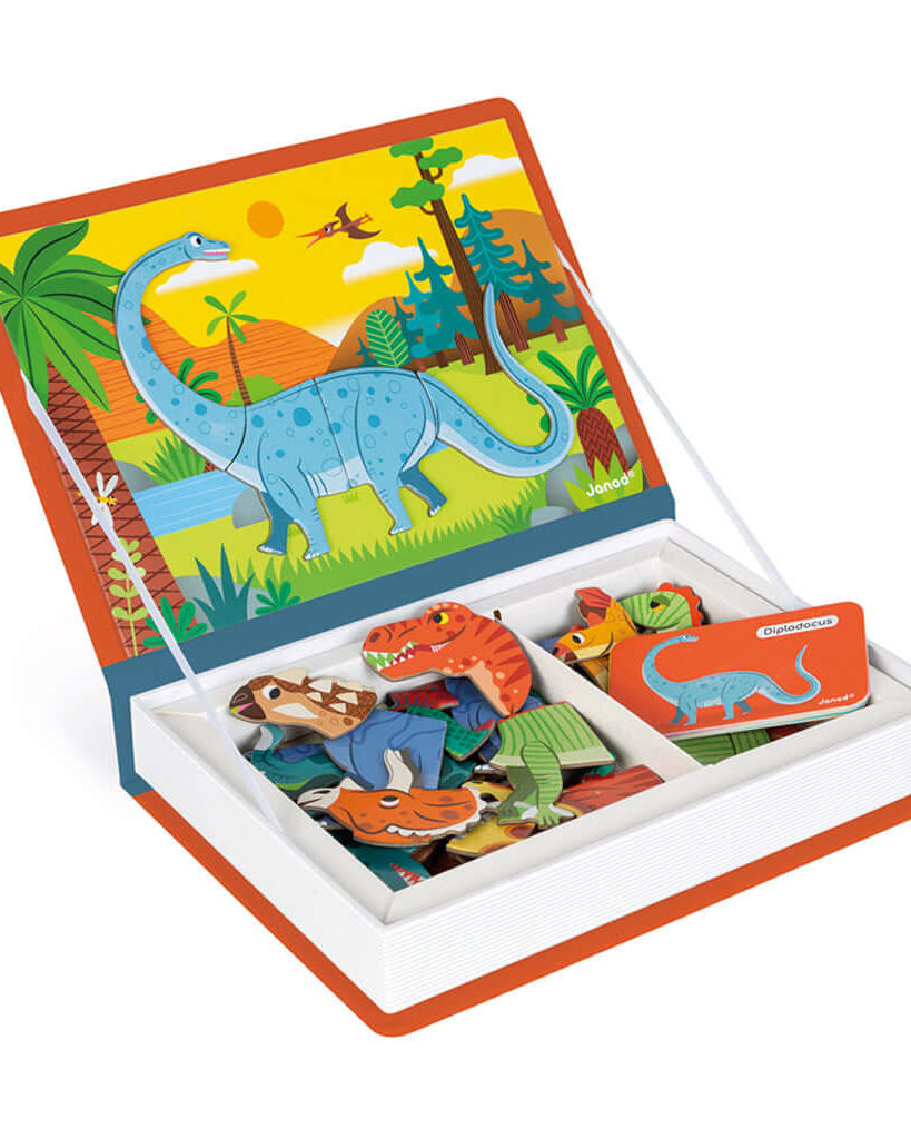 Magnétibook - Dinosaures (40 mcx) - Jeux magnétiques - Boutique LeoLudo - Janod