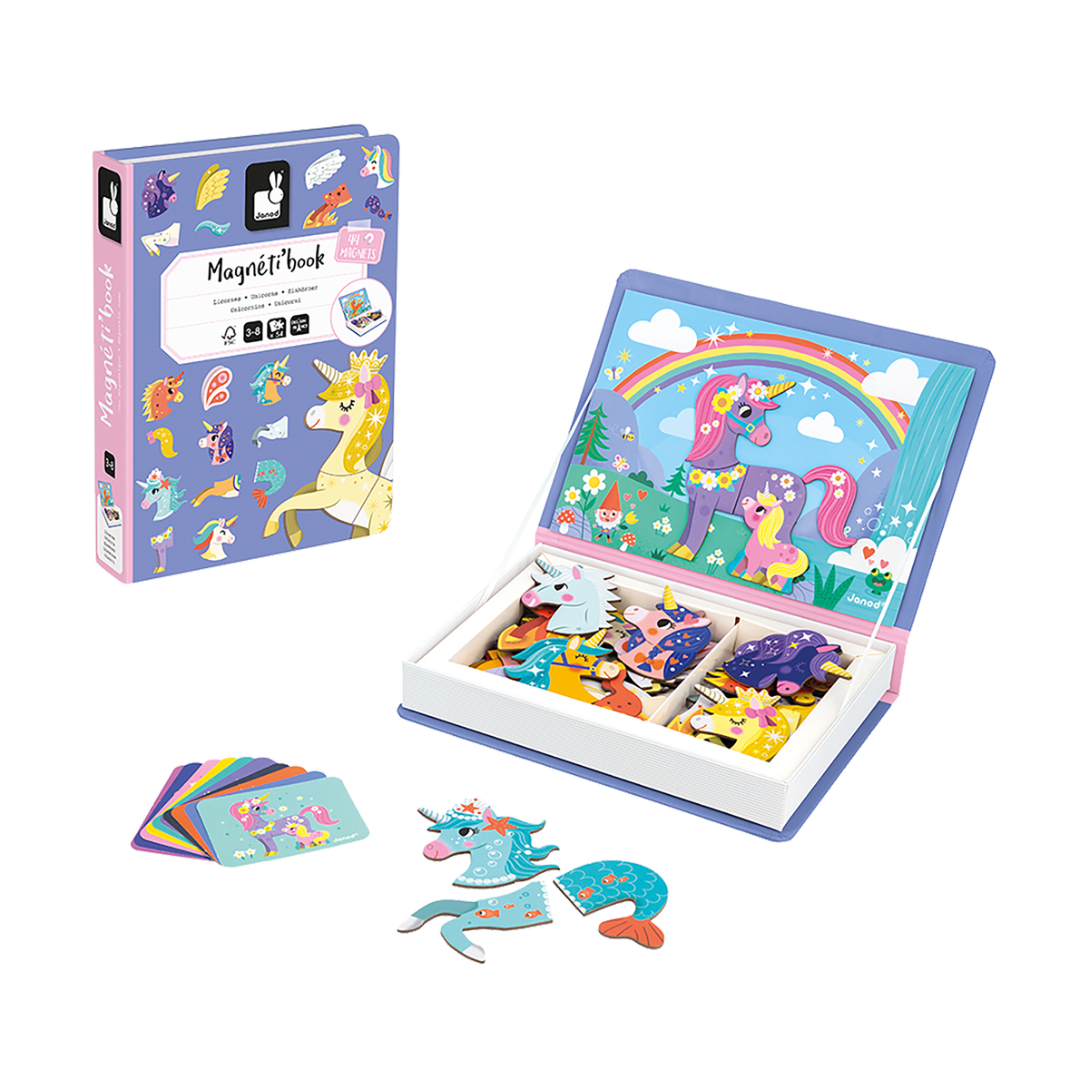 Magnétibook Licornes - Coffret ludique pour petites filles magiques Jeux magnétiques- Boutique LeoLudo