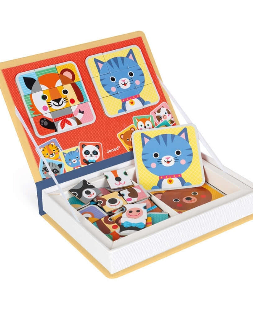 Magnétibook - Mix - & - match Animaux (72 mcx) - Jeux magnétiques - Boutique LeoLudo - Janod