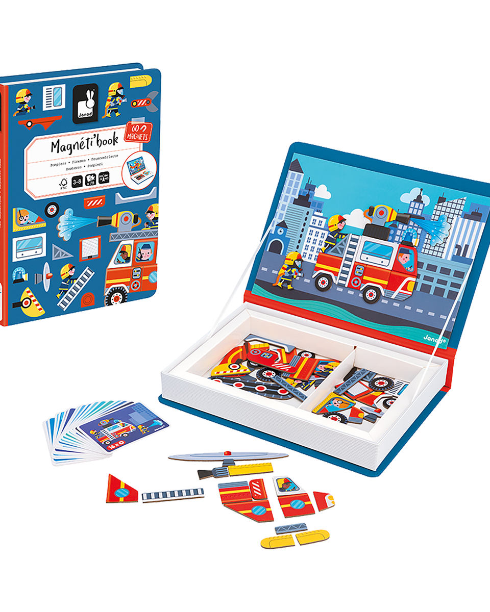 Magnétibook Pompiers - Jeu éducatif interactif pour les petits Jeux magnétiques- Boutique LeoLudo