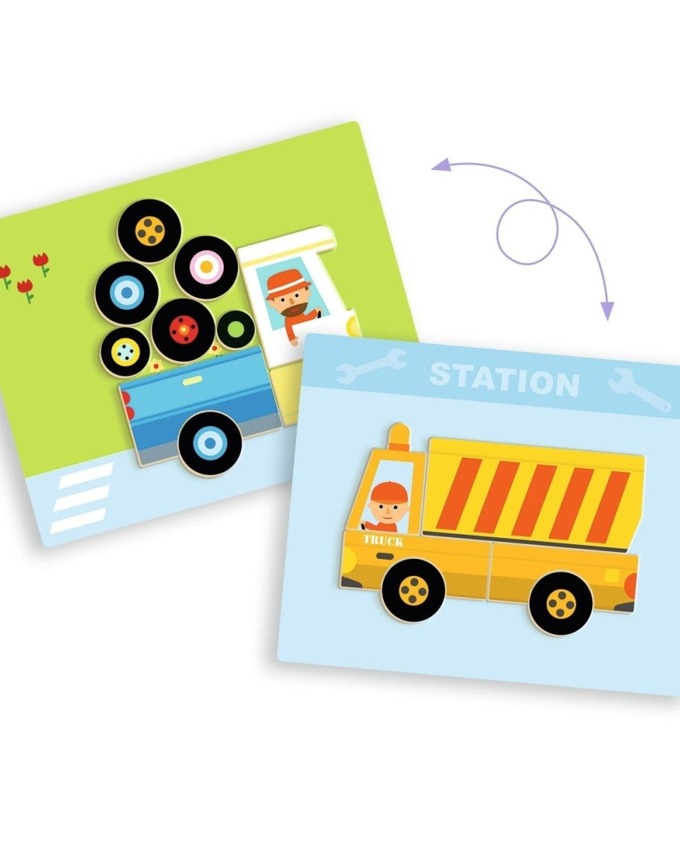 Magnetic's InzeBox - Vehicles -Jeux magnétiques- Boutique LeoLudo-Djeco