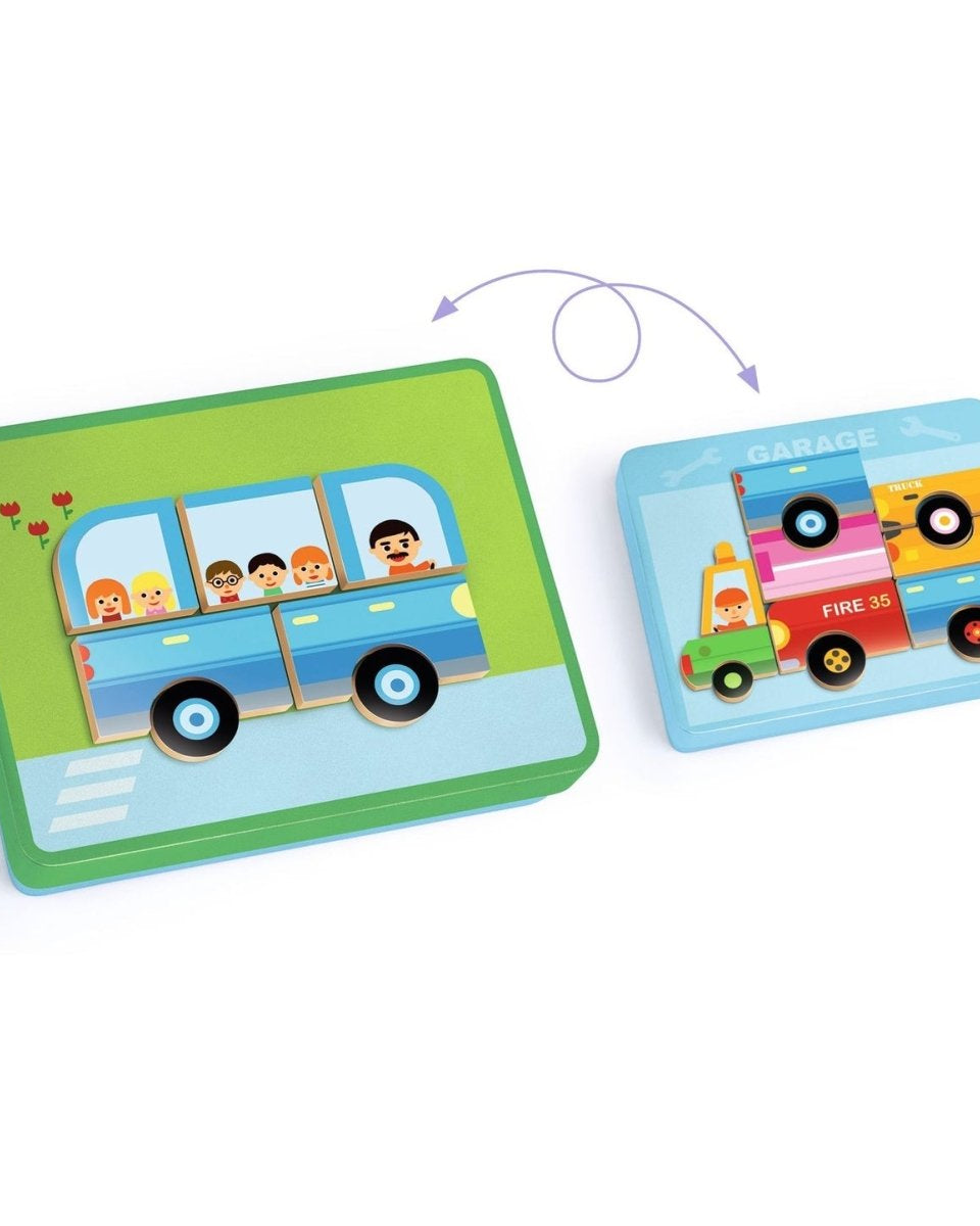 Magnetic's InzeBox - Vehicles -Jeux magnétiques- Boutique LeoLudo-Djeco