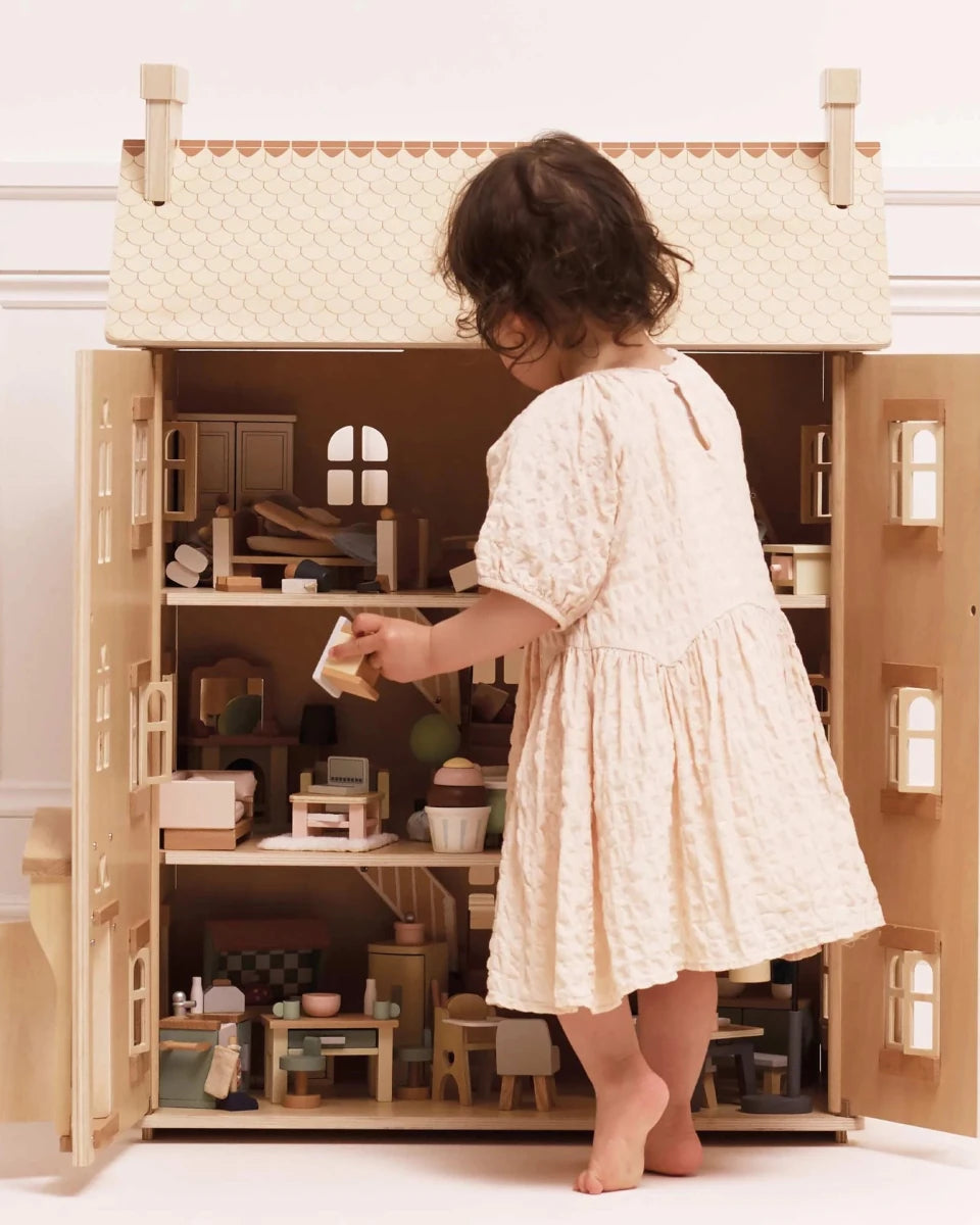 Maison de poupée en bois naturel - Maisons de poupée - Boutique LeoLudo - Le Toy Van