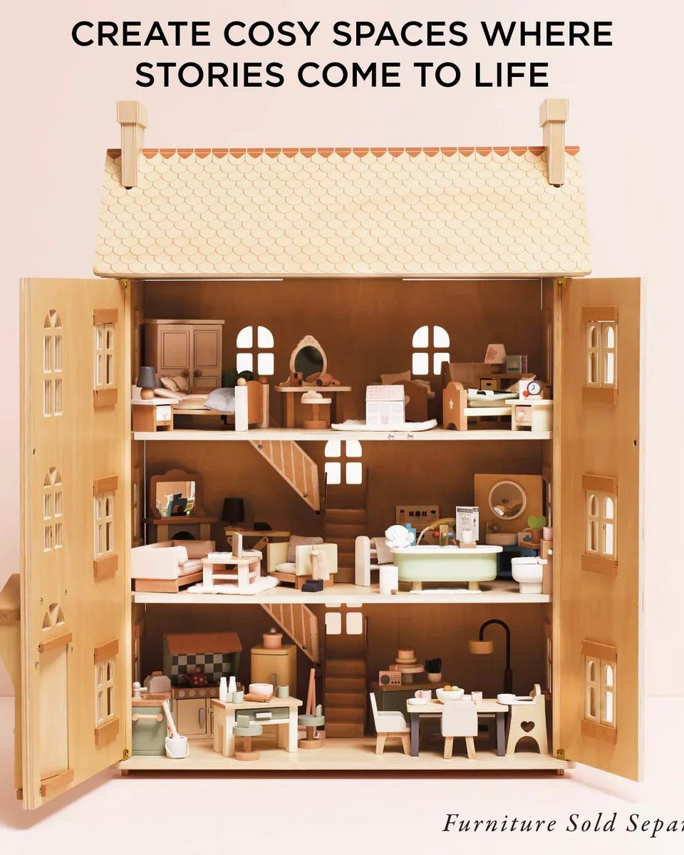 Maison de poupée en bois naturel - Maisons de poupée - Boutique LeoLudo - Le Toy Van