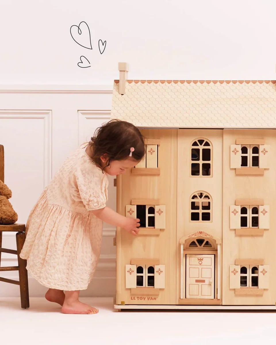 Maison de poupée en bois naturel - Maisons de poupée - Boutique LeoLudo - Le Toy Van