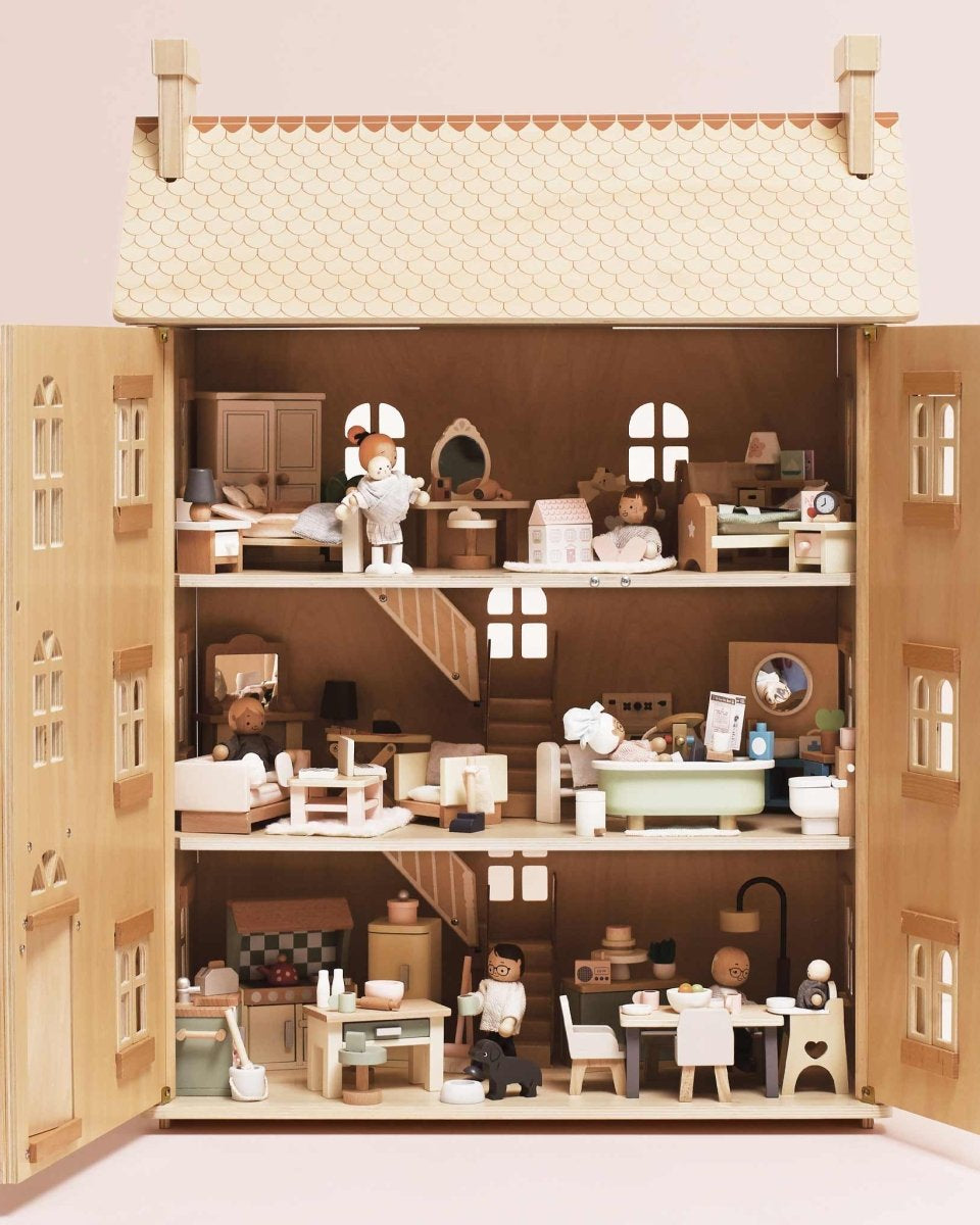 Maison de poupée en bois naturel - Maisons de poupée - Boutique LeoLudo - Le Toy Van