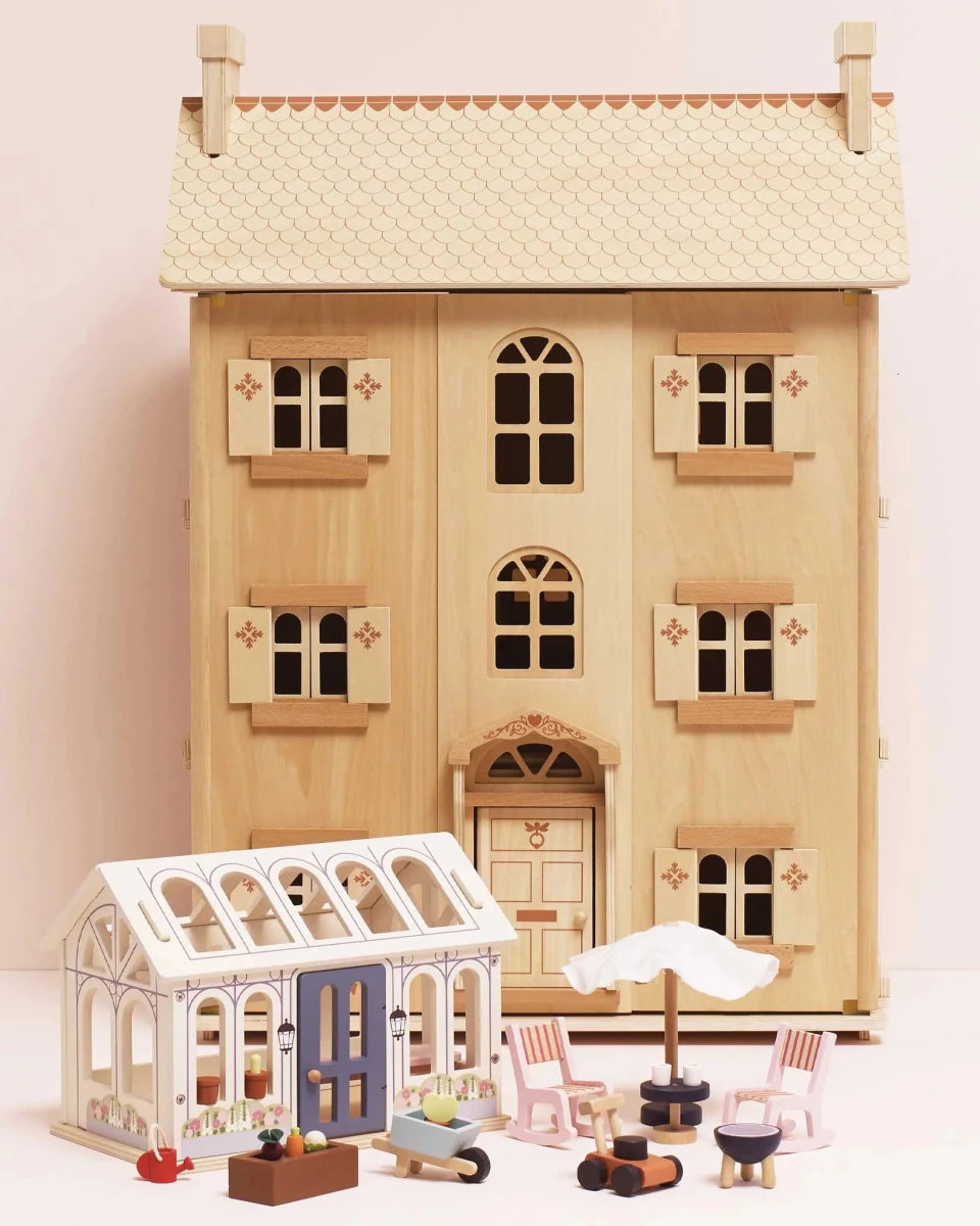 Maison de poupée en bois naturel - Maisons de poupée - Boutique LeoLudo - Le Toy Van