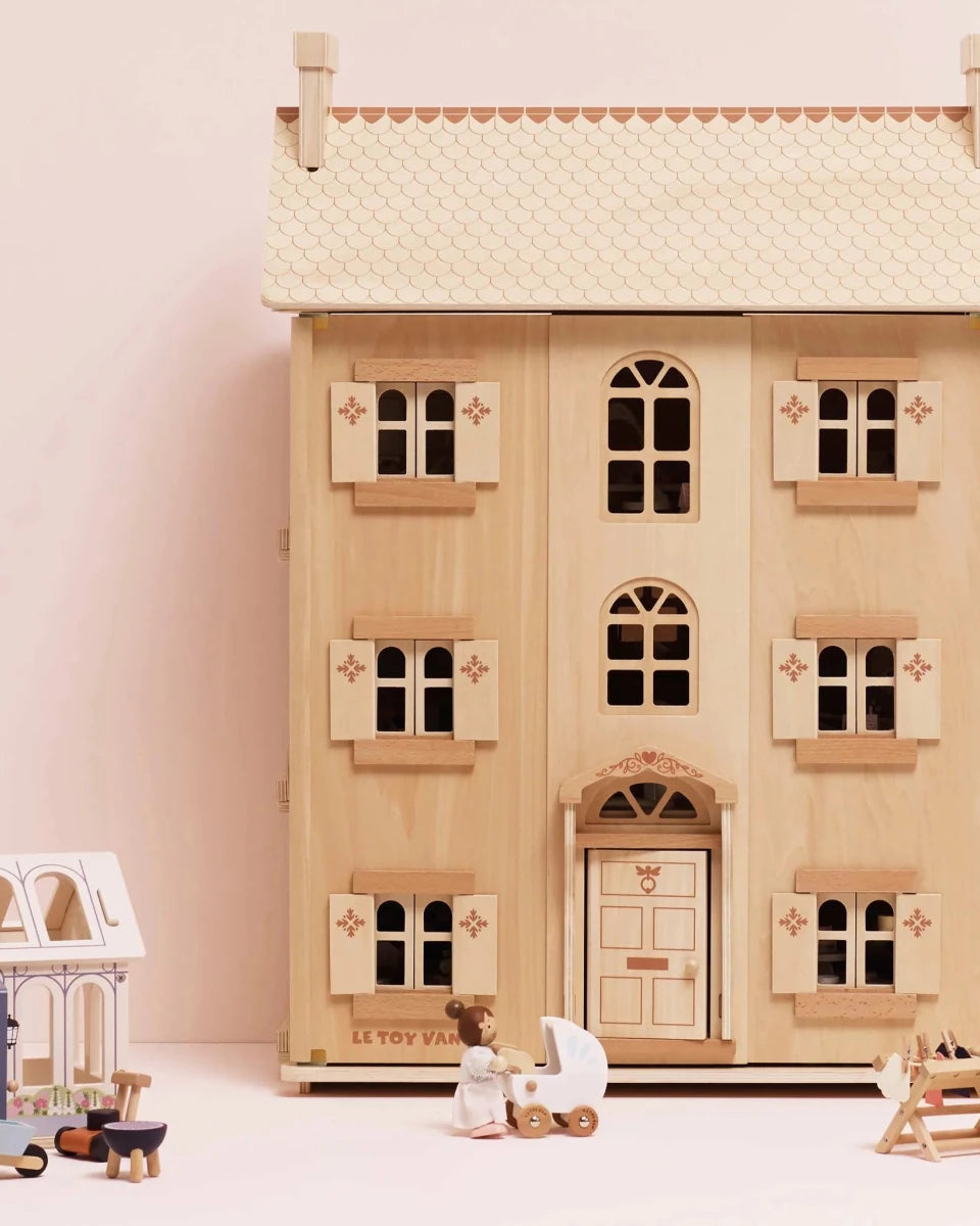 Maison de poupée en bois naturel - Maisons de poupée - Boutique LeoLudo - Le Toy Van