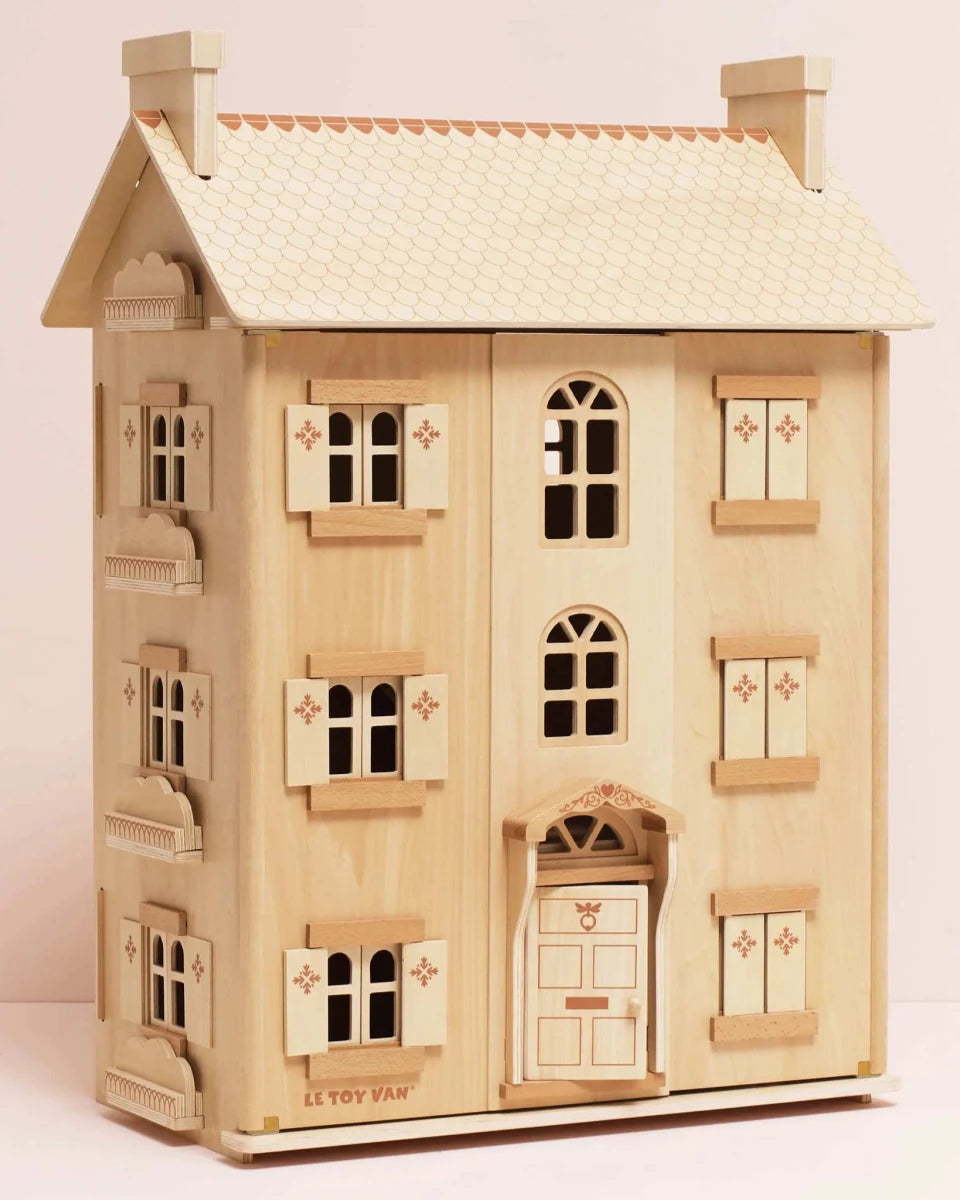 Maison de poupée en bois naturel - Maisons de poupée - Boutique LeoLudo - Le Toy Van