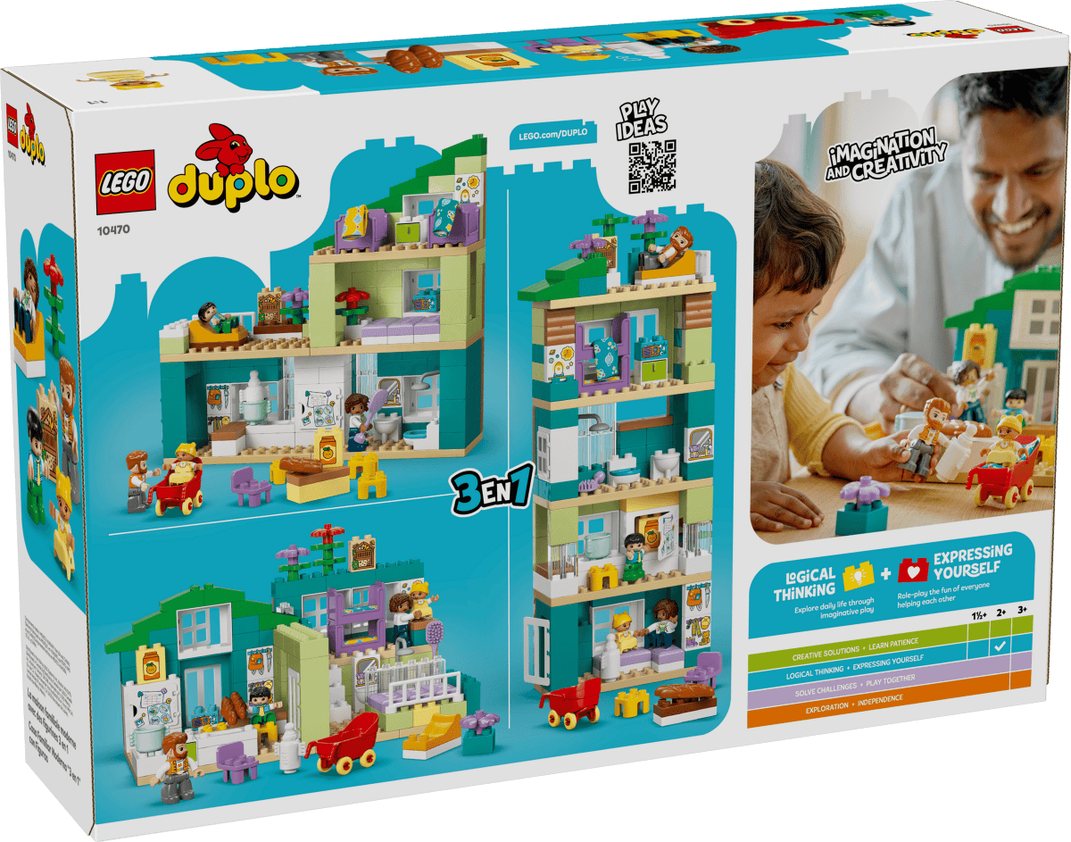Maison familiale moderne 3 - en - 1 – LEGO DUPLO (166 pcs) - Jeux de construction - Boutique LeoLudo - LEGO