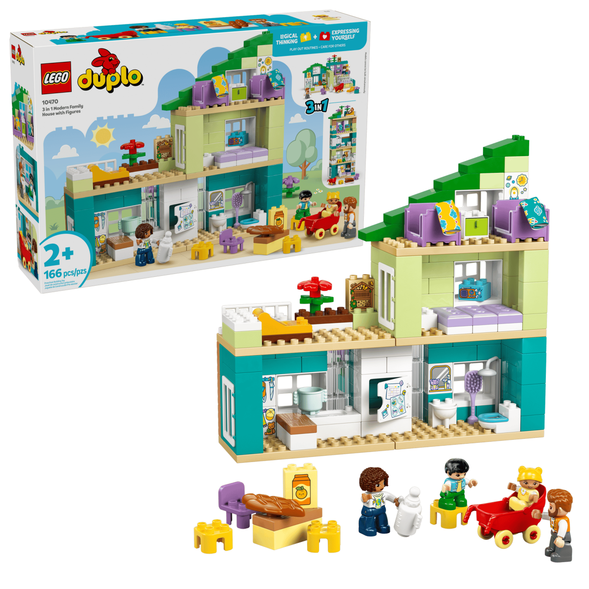 Maison familiale moderne 3 - en - 1 – LEGO DUPLO (166 pcs) - Jeux de construction - Boutique LeoLudo - LEGO