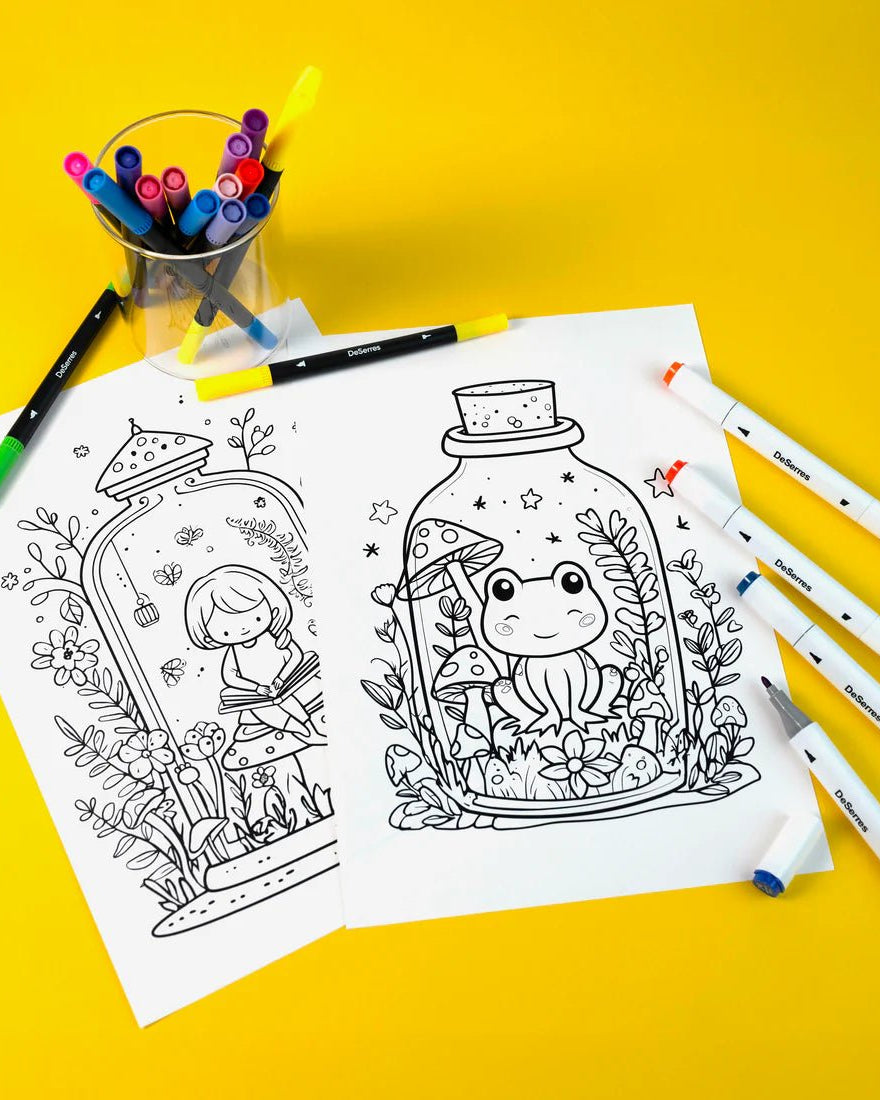 Mallette de coloriage – 70 marqueurs DeSerres -Art & bricolage- Boutique LeoLudo-DeSerres