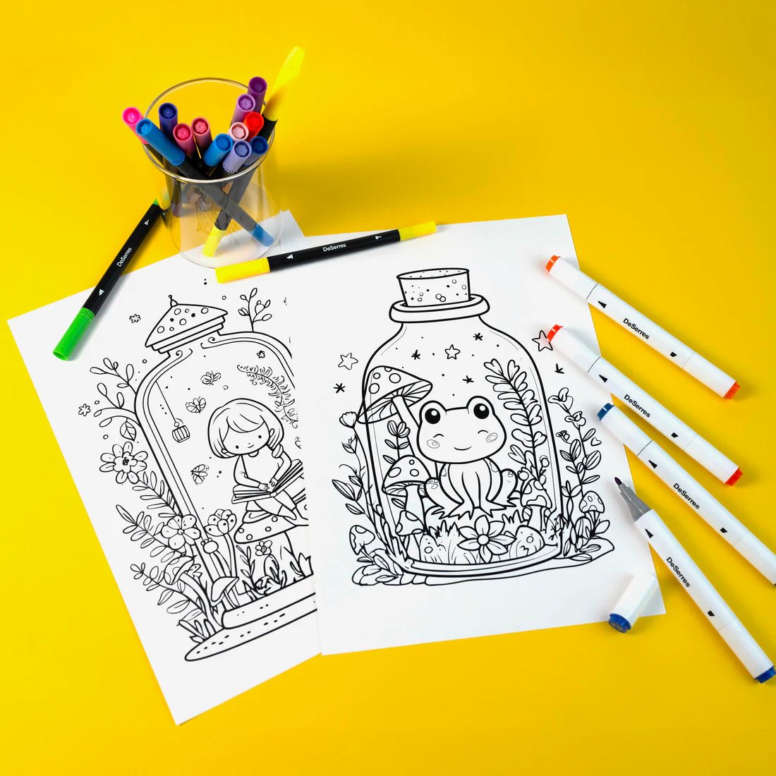 Mallette de coloriage – 70 marqueurs DeSerres -Art & bricolage- Boutique LeoLudo-DeSerres