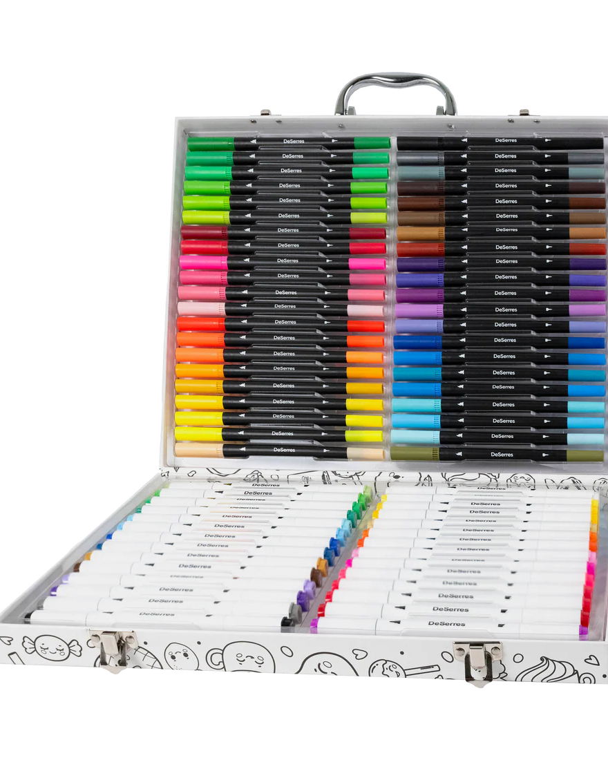 Mallette de coloriage – 70 marqueurs DeSerres -Art & bricolage- Boutique LeoLudo-DeSerres