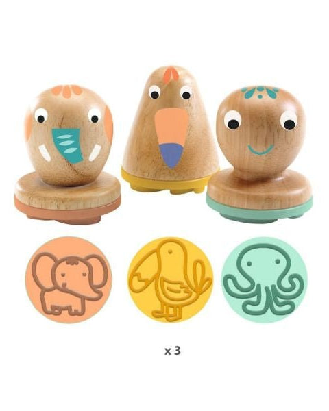 Mapatatraces Animaux en Bois pour Enfants de 18 Mois et + Art & bricolage- Boutique LeoLudo