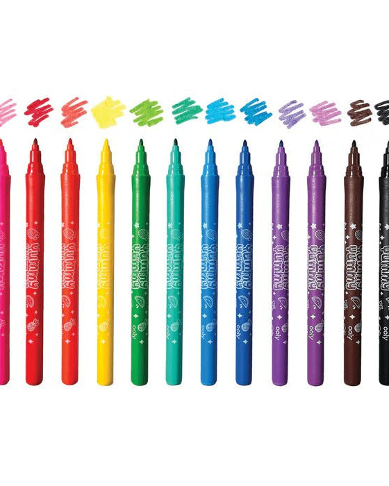 Marqueurs parfumés Yummy Yummy (lot de 12) - Art & bricolage - Boutique LeoLudo - OOLY