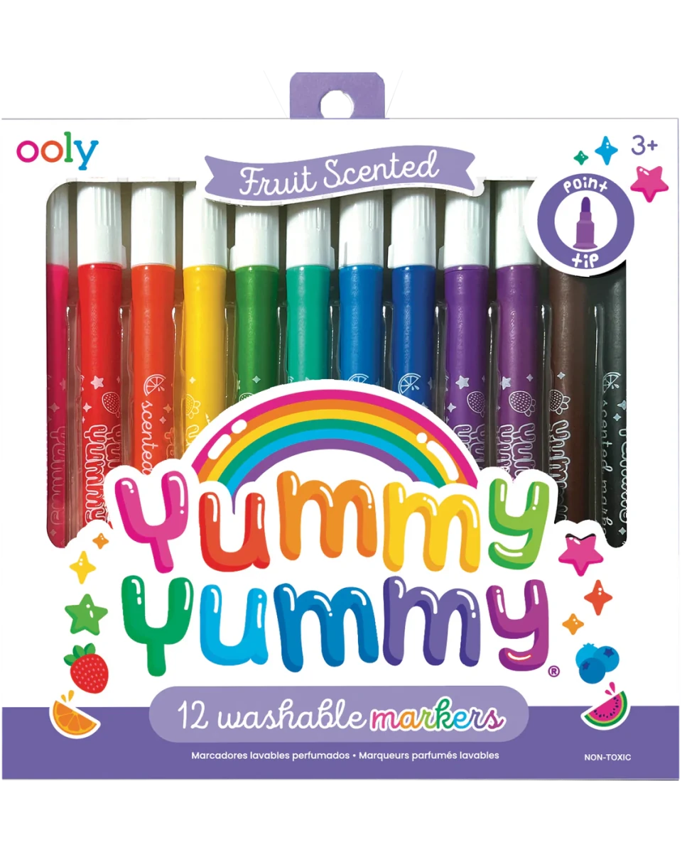 Marqueurs parfumés Yummy Yummy (lot de 12) - Art & bricolage - Boutique LeoLudo - OOLY