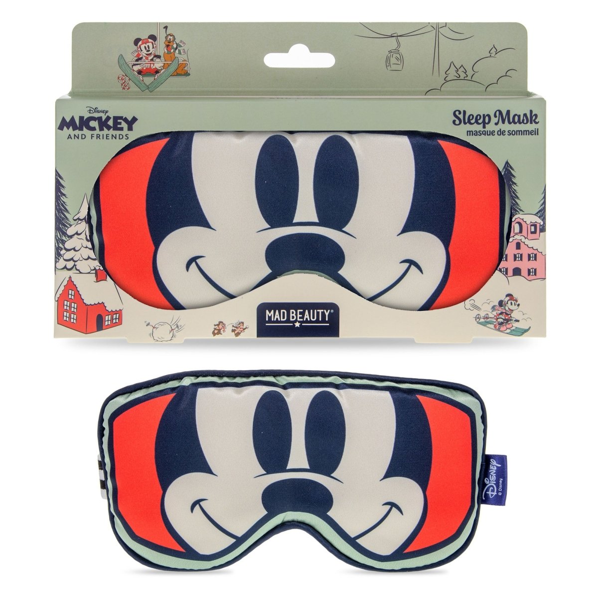 Masque de sommeil Disney Mickey au ski -Soins et hygiène- Boutique LeoLudo-Mad Beauty