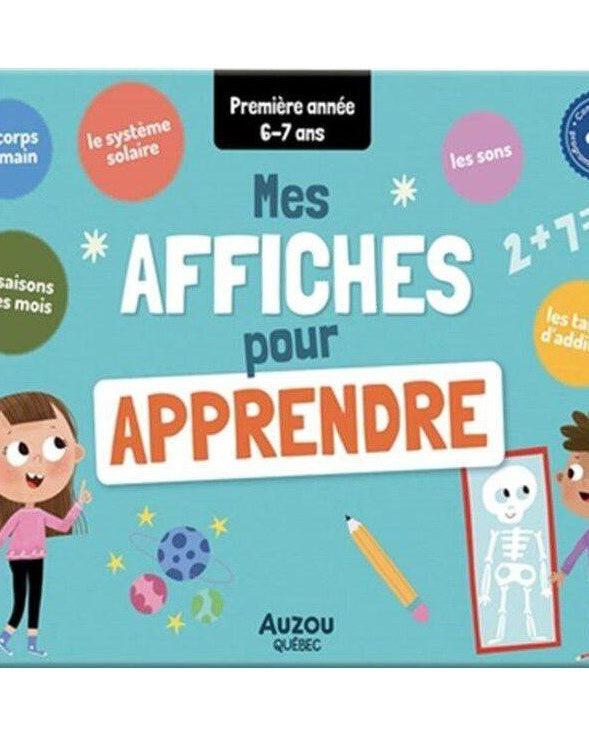 Mes affiches pour apprendre: première année - Cahiers d'activités - Boutique LeoLudo - Auzou