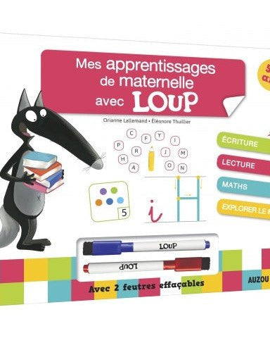 Mes apprentissages de maternelle avec Loup - Cahiers d'activités - Boutique LeoLudo - Auzou