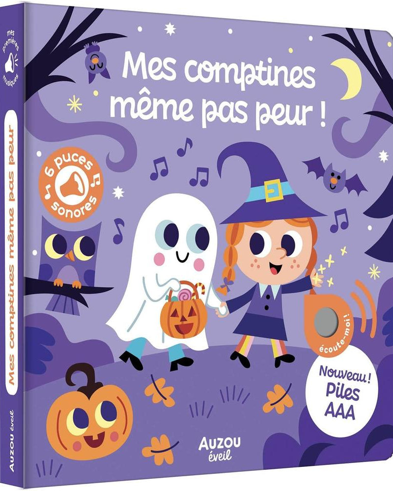 Mes comptines même pas peur ! -Livres d'éveil- Boutique LeoLudo-Auzou