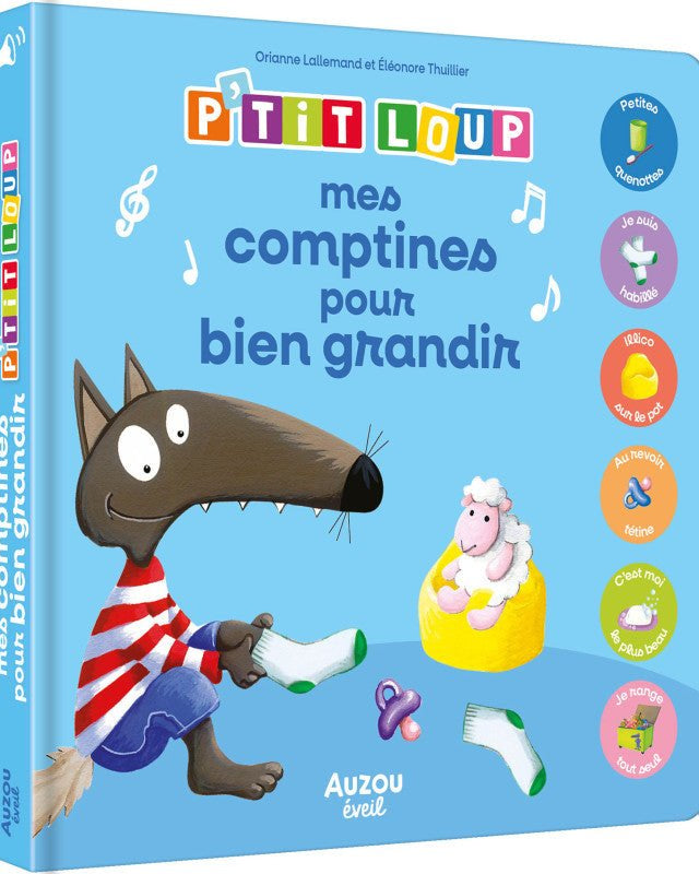 Mes comptines pour bien grandir avec P'tit Loup - Livres - Boutique LeoLudo - Auzou
