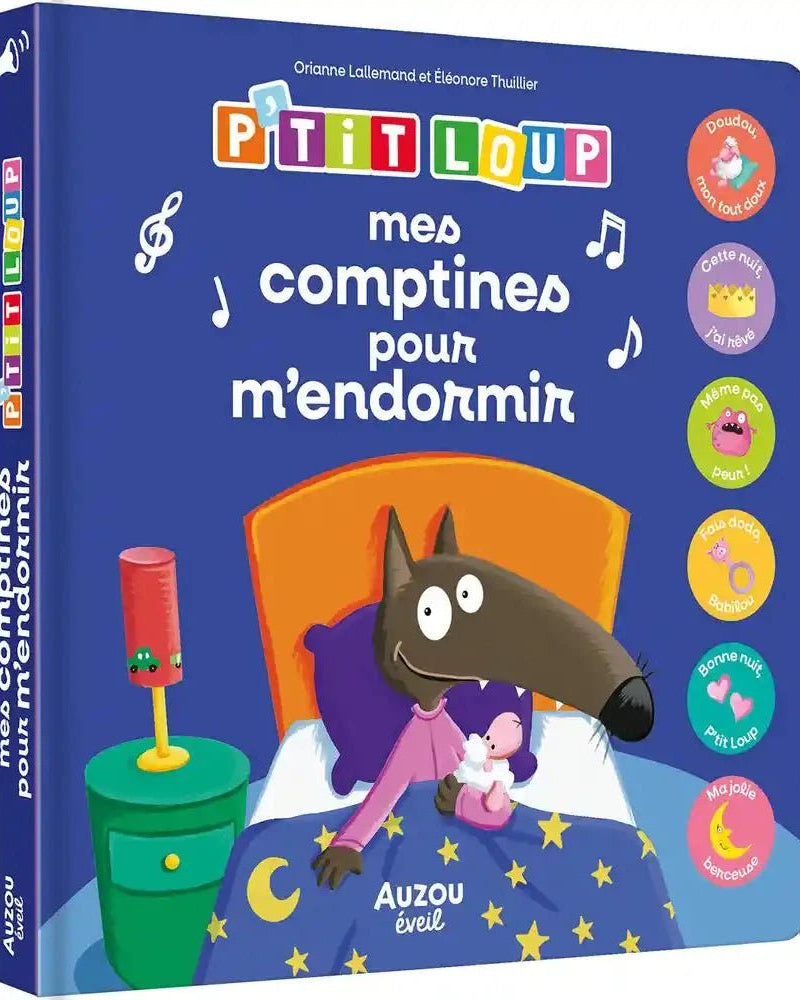 Mes comptines pour m'endormir avec P'tit Loup - Livres - Boutique LeoLudo - Auzou