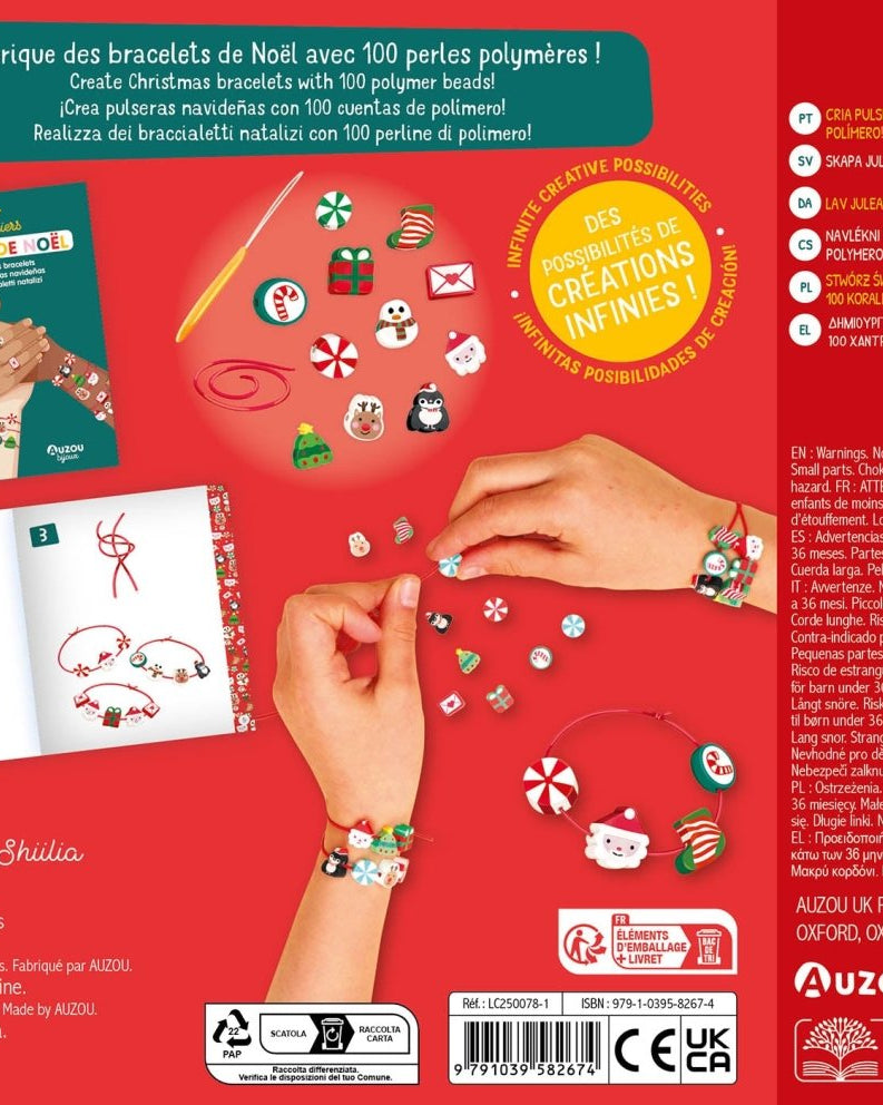 Mes jolis bijoux - Mes premiers bracelets de Noël -Art & bricolage- Boutique LeoLudo-Auzou